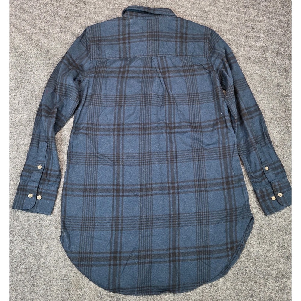 NEW Carhartt Flannel Tunic Shirt Womens Small Night Blue Relaxed Fit Midweight - Picture 7 of 9